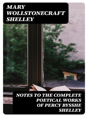 cover image of Notes to the Complete Poetical Works of Percy Bysshe Shelley